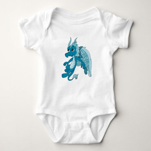 Blue Dragon Cartoon Romper (Voorkant)