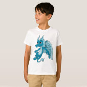 Blue Dragon Cartoon T-shirt (Voorkant volledig)