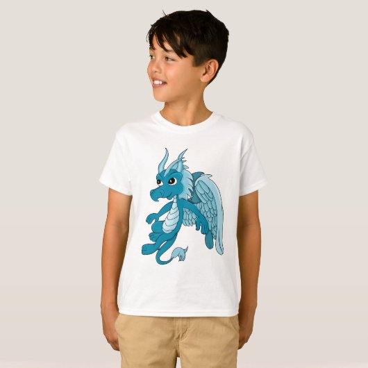 Blue Dragon Cartoon T-shirt (Voorkant volledig)