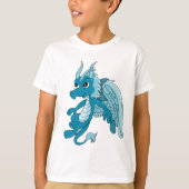 Blue Dragon Cartoon T-shirt (Voorkant)