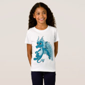 Blue Dragon Cartoon T-shirt (Voorkant volledig)