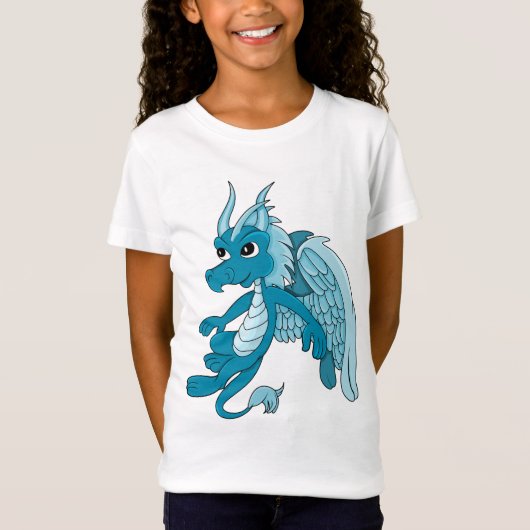 Blue Dragon Cartoon T-shirt (Voorkant)