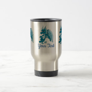 Blue Dragon Cartoon Travel Mug Reisbeker