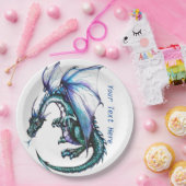 Blue Dragon Custom Paper Borden 9" Papieren Bordje (Feest)