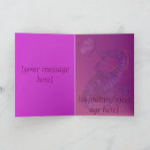 Blue Dragon en Butterfly Kaart (Binnen)