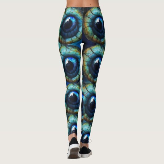 Blue Dragon Eye1 Leggings (Achterkant)
