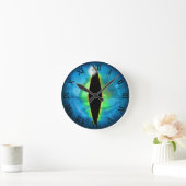 Blue Dragon Eye Ronde Klok (Huis)