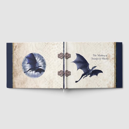 Blue Dragon Fantasy Wedding Gastenboek (Volledig)