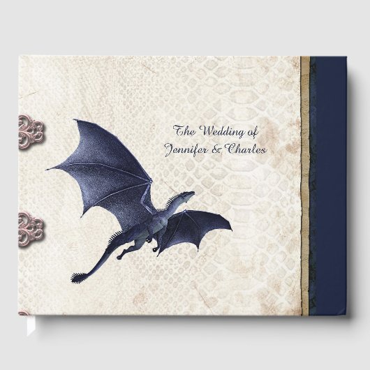 Blue Dragon Fantasy Wedding Gastenboek (Voorkant)