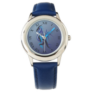 Blue Dragon Fire Horloge