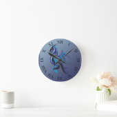 Blue Dragon Fire Ronde Klok (Huis)