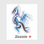 Blue Dragon Fire Sticker (Vel)