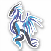 Blue Dragon Fire Sticker (Voorkant)