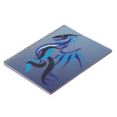 Blue Dragon Flame Notitieboek (Linkerzijde)