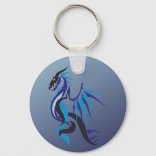 Blue Dragon Flame Sleutelhanger