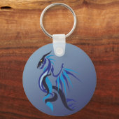 Blue Dragon Flame Sleutelhanger (Voorkant)