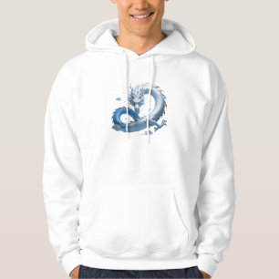 Blue Dragon Kunst   Mythische Fantasie Esthetiek   Hoodie