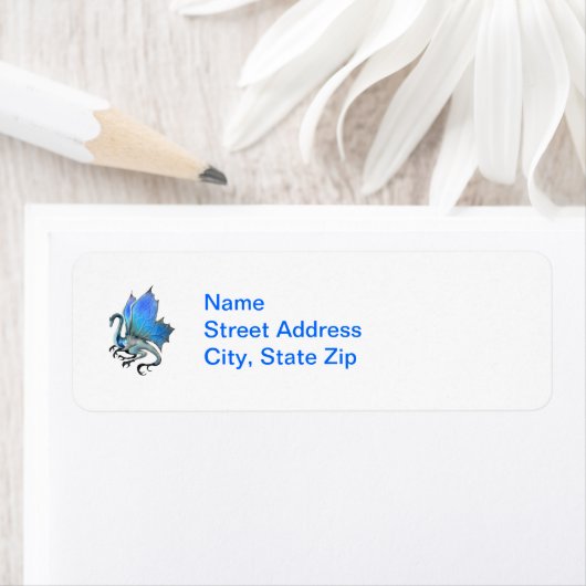 Blue Dragon-label Etiket (Insitu)