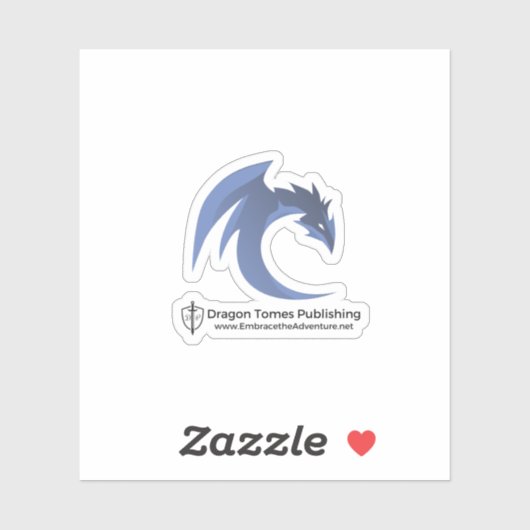 Blue Dragon Logo Sticker (Vel)