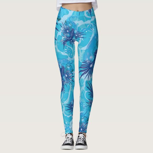 Blue Dragon Marine Creature Leggings (Voorkant)