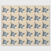 Blue Dragon Nudibranch Cadeaupapier (Vlak)