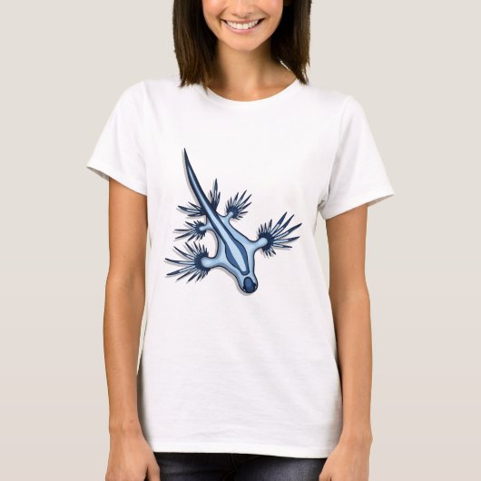 Blue Dragon Nudibranch T-shirt (Voorkant)
