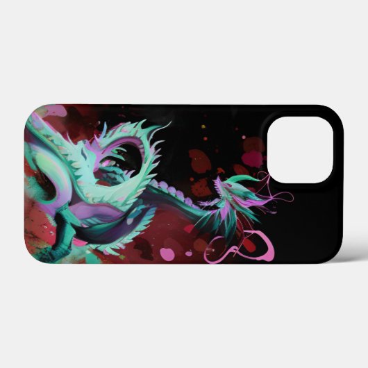 Blue Dragon Phone Case (Achterkant (horizontaal))