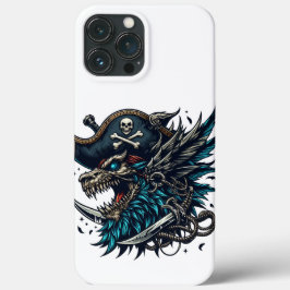 Blue Dragon Pirate iPhone 13 Pro Max Hoesjes