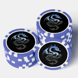 Blue Dragon Poker Chip