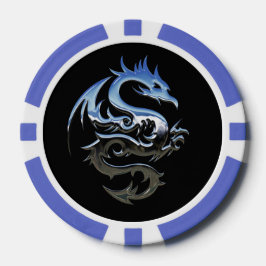 Blue Dragon Poker Chip