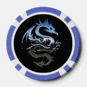 Blue Dragon Poker Chip (Achterkant)