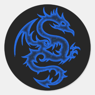 BLUE DRAGON RONDE STICKER