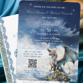 Blue Dragon RSVP Keltische bruiloft uitnodiging