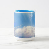 Blue Dragon Soaring Skies  Tweekleurige Koffiemok (Center)