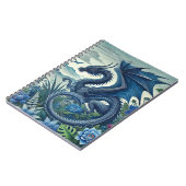 Blue Dragon Spiral Notitieboek | fantasiethema (Linkerzijde)