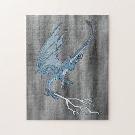 Blue Dragon Spitting Lightning Legpuzzel