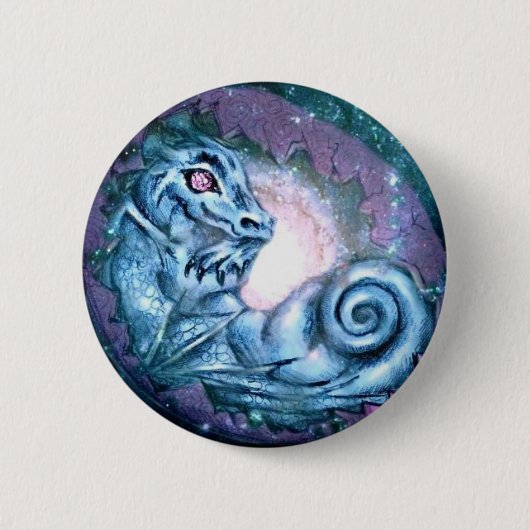 Blue Dragon Star Ronde Button 5,7 Cm (Voorkant)