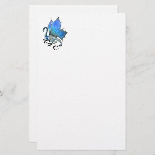 Blue Dragon Stationery Briefpapier (Voorkant / Achterkant)