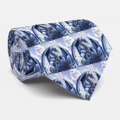 Blue Dragon Stropdas (Opgerold)