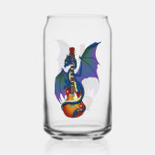 Blue Dragon Sunburst gitaarmuziek Blikvorm Glas (Voorkant)