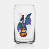 Blue Dragon Sunburst gitaarmuziek Blikvorm Glas (Achterkant)