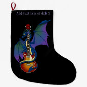 Blue Dragon Sunburst gitaarmuziek Grote Kerstsok (Voorkant)