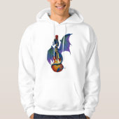 Blue Dragon Sunburst gitaarmuziek Hoodie (Voorkant)