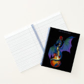 Blue Dragon Sunburst gitaarmuziek Notitieboek (Binnen)