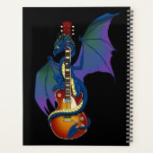 Blue Dragon Sunburst gitaarmuziek Planner (Achterkant)
