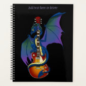 Blue Dragon Sunburst gitaarmuziek Planner (Voorkant)