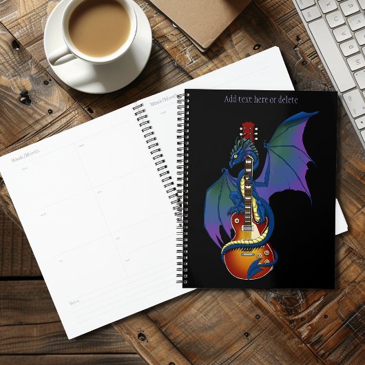 Blue Dragon Sunburst gitaarmuziek Planner