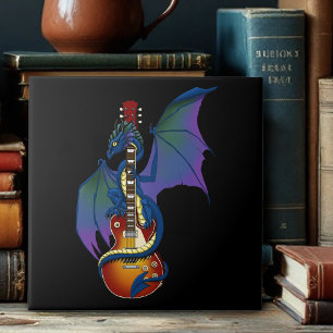 Blue Dragon Sunburst gitaarmuziek Tegeltje