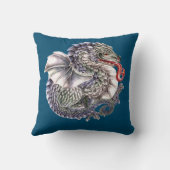 Blue Dragon Throw Cushion Kussen (Achterkant)