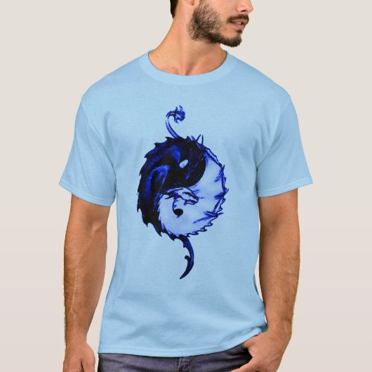 Blue Dragon Unity Symbool T-shirt (Voorkant)